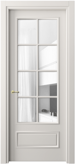 Межкомнатная дверь 8112 МПБЛ ПРОЗ. Цвет Матовый пудровый белый. Материал Гладкая эмаль. Коллекция Paris. Фото. Дверь межкомнатная 8112 МПБЛ ПРОЗ. Цвет Матовый пудровый белый. Материал Гладкая эмаль. Коллекция Paris. Картинка.