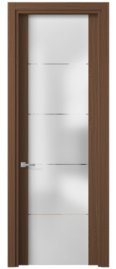 Дверь межкомнатная 4114 МШНЭКВ ГРА. Цвет Экзотик винный матовый. Материал Мультишпон Naturwood. Коллекция Planum. Картинка.