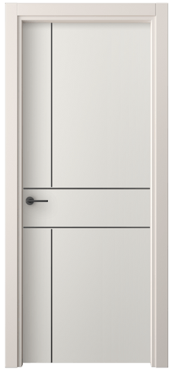 Дверь межкомнатная 4209 ПЭБЛ. Цвет ПЭТ белоснежный. Материал ПЭТ. Коллекция Freedom. Картинка.