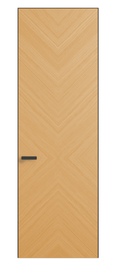 Дверь межкомнатная 0205 ДЗМЛР Дуб золотой матовый. Цвет Дуб золотой матовый. Материал Радиальный шпон Naturwood. Коллекция Rift. Картинка.