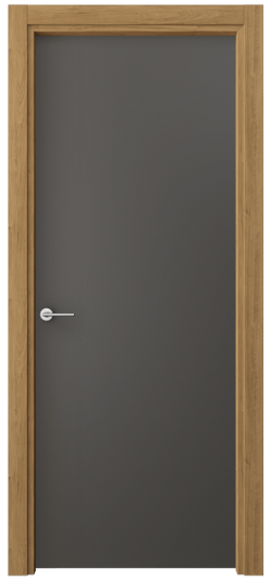 Дверь межкомнатная 0010 ПЭГФ. Цвет ПЭТ графитовый. Материал ПЭТ. Коллекция Freedom. Картинка.