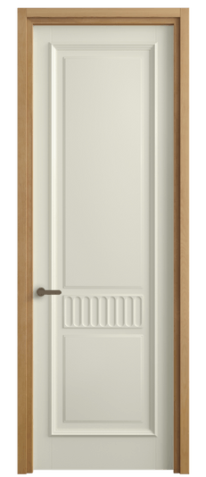 Дверь межкомнатная 6707 БМБ. Цвет Бук молочно-белый. Материал Массив бука эмаль. Коллекция Charm. Картинка.