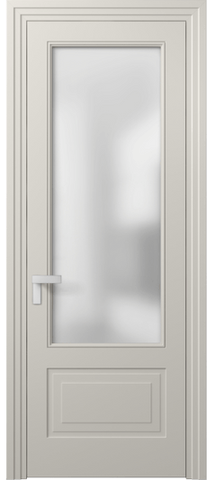 Дверь межкомнатная 8342 МОС Сатин. Цвет Матовый облачно-серый. Материал Гладкая эмаль. Коллекция Rocca. Картинка.