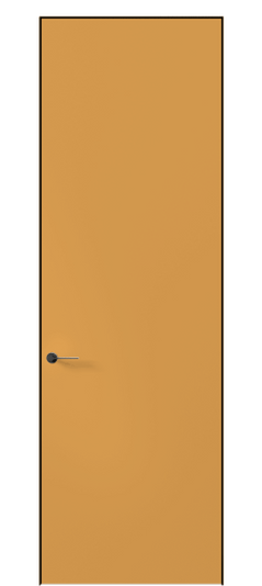 Дверь межкомнатная 0010 АКП Пастельно-жёлтый RAL 1034. Цвет RAL Пастельно-жёлтый RAL 1034. Материал Гладкая эмаль. Коллекция Planum Pro. Картинка.