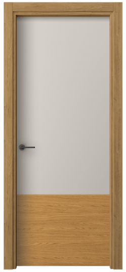 Дверь межкомнатная 4229 ПЭСС. Цвет ПЭТ светло-серый. Материал ПЭТ. Коллекция Freedom. Картинка.