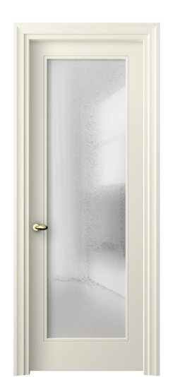 Дверь межкомнатная 8502 ММБ ЛЕД. Цвет Матовый молочно-белый. Материал Гладкая эмаль. Коллекция Esse. Картинка.