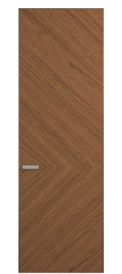 Дверь межкомнатная 0202 ОУММР. Цвет Орех умбра матовый. Материал Радиальный шпон Naturwood. Коллекция Rift. Картинка.