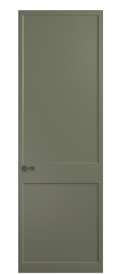 Дверь межкомнатная 7521 МОТ. Цвет Матовый оливковый тёмный. Материал Гладкая эмаль. Коллекция Softform. Картинка.