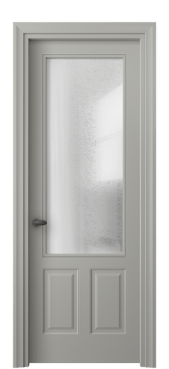 Дверь межкомнатная 8522 МНСР ЛЕД. Цвет Матовый нейтральный серый. Материал Гладкая эмаль. Коллекция Esse. Картинка.