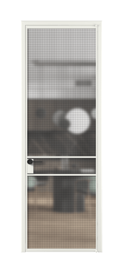 Дверь межкомнатная АЛПЛ040.02 АССР MS. Цвет Алюминий светло-серый. Материал Алюминий в эмали. Коллекция Formato. Картинка.