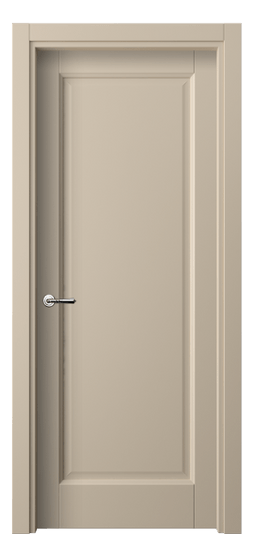Дверь межкомнатная 1401 ПЭСБ. Цвет ПЭТ светло-бежевый. Материал ПЭТ. Коллекция Galant. Картинка.