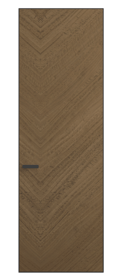 Дверь межкомнатная 0201 ЭВКМФ. Цвет Эвкалипт кофейный матовый фризе. Материал Шпон эвкалипта Naturwood. Коллекция Rift. Картинка.