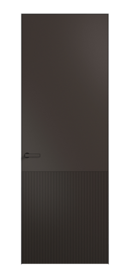 Дверь межкомнатная 8204 МАН. Цвет Матовый антрацит. Материал Гладкая эмаль. Коллекция Velvet. Картинка.