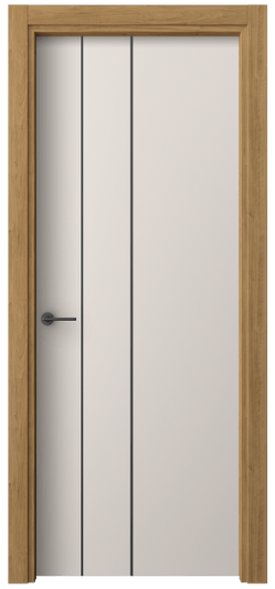 Дверь межкомнатная 4203 ПЭТБ. Цвет ПЭТ тёплый-белый. Материал ПЭТ. Коллекция Freedom. Картинка.