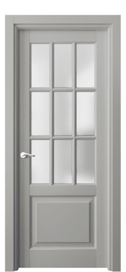 Дверь межкомнатная 0748 МНСР САТ. Цвет Матовый нейтральный серый. Материал Гладкая эмаль. Коллекция Лигнум. Картинка.