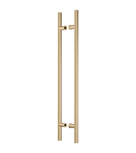 Ручки для дверей Ручка дверная Тьюб. Цвет Матовое золото PVD. Коллекция Тьюб. Картинка.