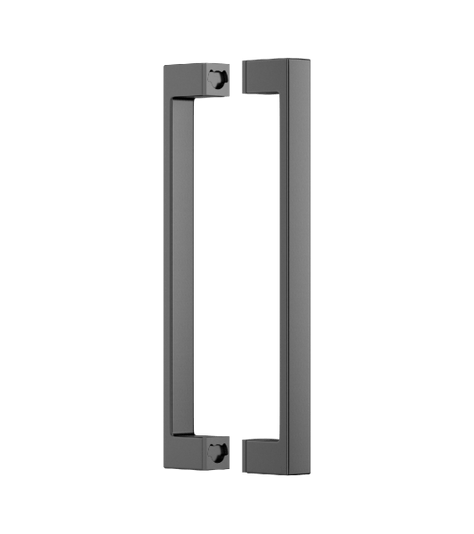 Ручки для дверей Ручка дверная Инфинито Пулл. Цвет Матовый графит PVD. Коллекция Инфинито Пулл. Картинка.