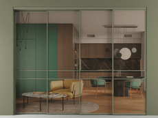 Перегородка Formato внутри проёма телескопик синхро 3