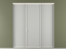 Перегородка Formato внутри проёма трёхстворчатая