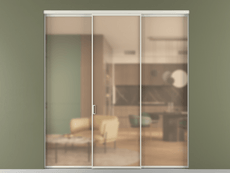 Перегородка Formato внутри проёма 3 створки