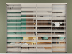 Перегородка Formato внутри проёма четырёхстворчатая