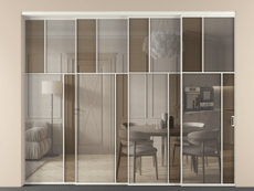 Перегородка Mosaic внутри проёма телескопик синхро 3