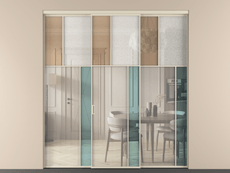 Перегородка Mosaic внутри проёма 3 створки