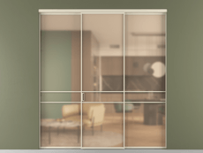 Перегородка Formato внутри проёма 3 створки