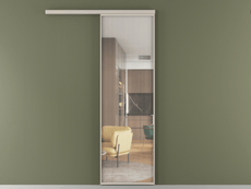 Перегородка Formato вдоль стены одностворчатая