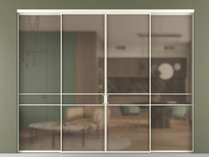 Перегородка Формато внутри проёма 4 створки