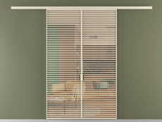 Перегородка Formato вдоль стены 2 створки