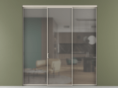 Перегородка Формато внутри проёма 3 створки