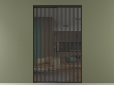 Перегородка Формато внутри проёма 2 створки