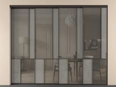 Перегородка Mosaic внутри проёма телескопик синхро 3