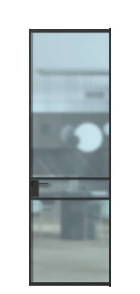 Дверь межкомнатная АЛПЛ040.02 САТ ГОЛ ЧЕР. Цвет Алюминий Черный. Материал Алюминий. Коллекция Formato. Картинка.