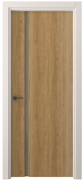 Дверь межкомнатная 4222 ГОР БР САТ. Цвет Грецкий орех. Материал Ламинатин. Коллекция Freedom. Картинка.